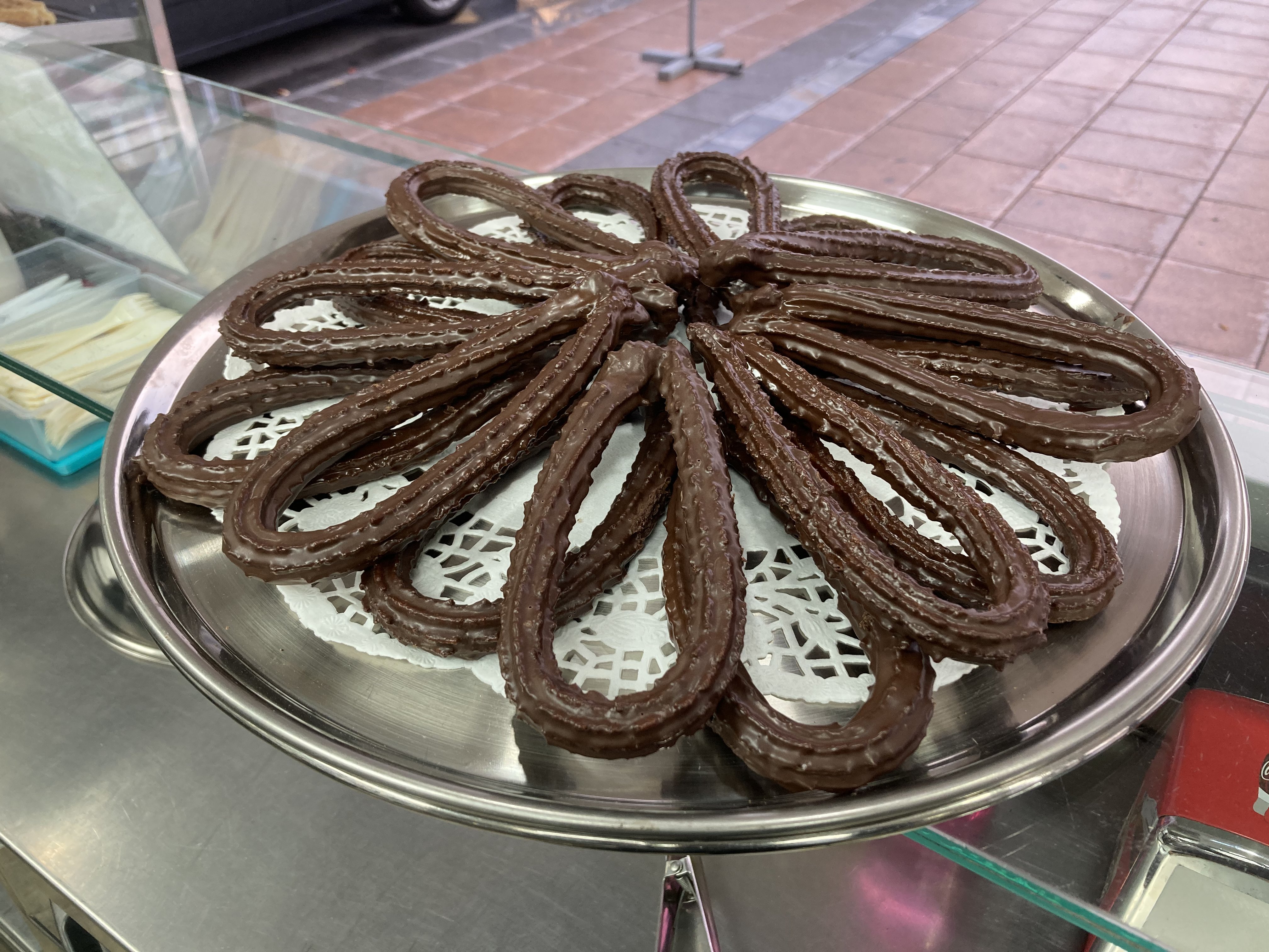 Lazos de chocolate negro
